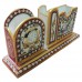 Marble Table Organiser With Clock